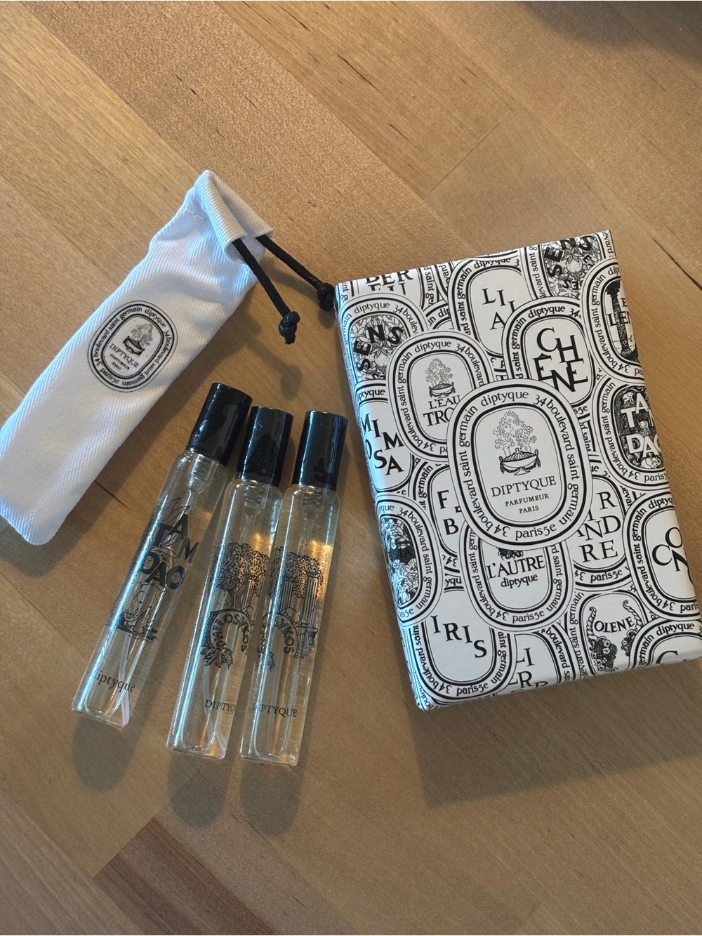 Diptyque Fragrance Set of 3 EDT TamDao Philosykos New Travel